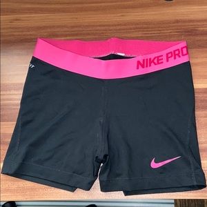 NIKE dri-fit medium black and pink spandex.